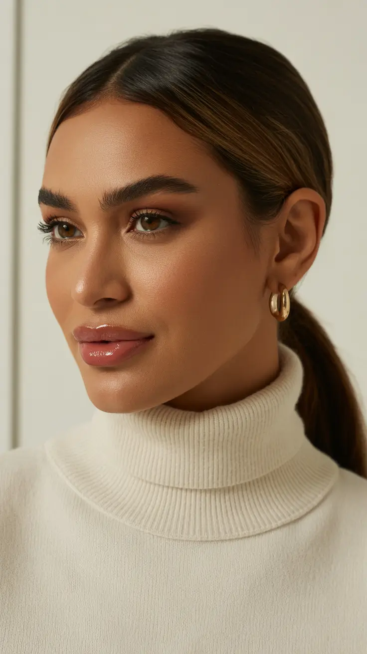 Cute hairstyle ideas 2026 Low Ponytail with Subtle Highlights