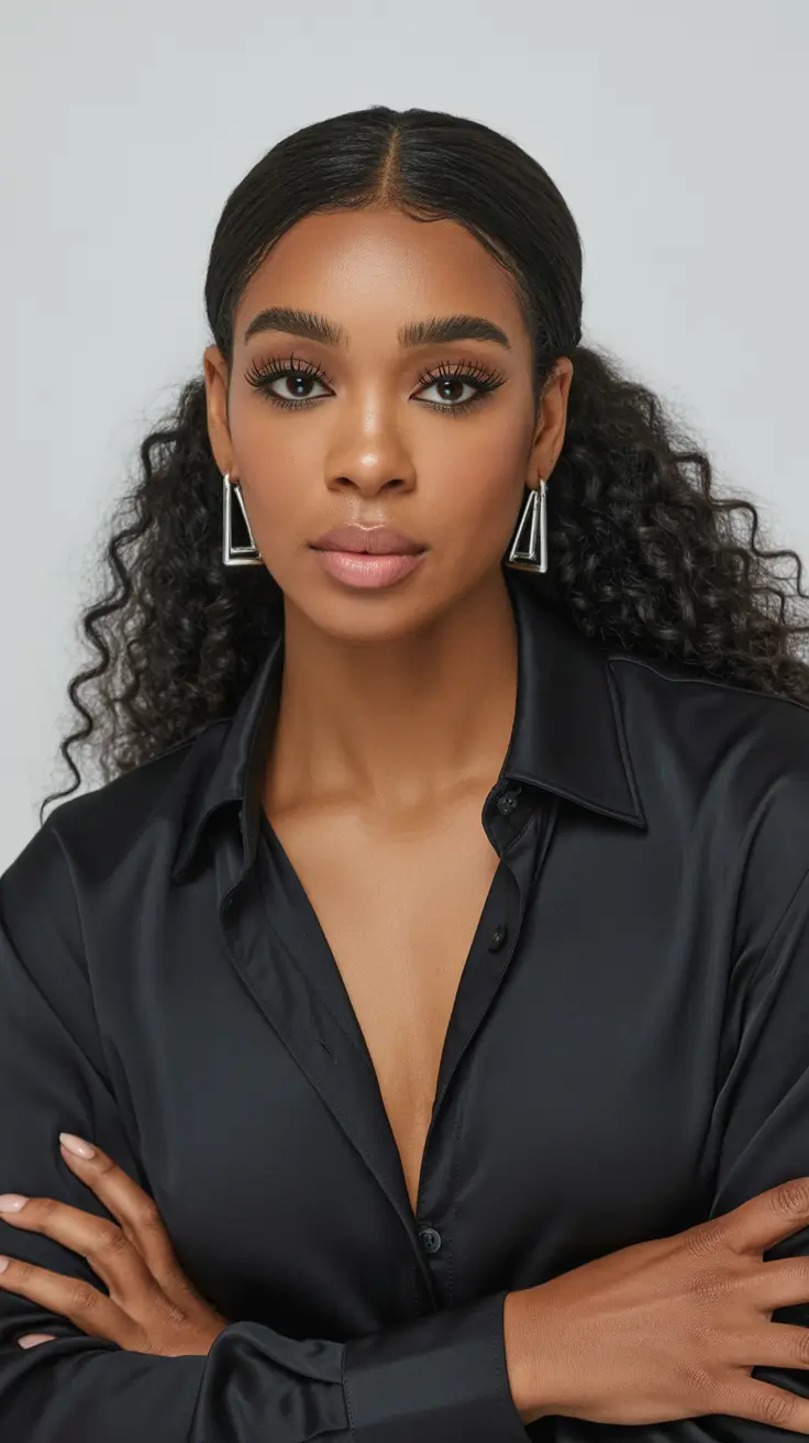 Cute hairstyle ideas for black women 2026 Defined Low Puff Curls