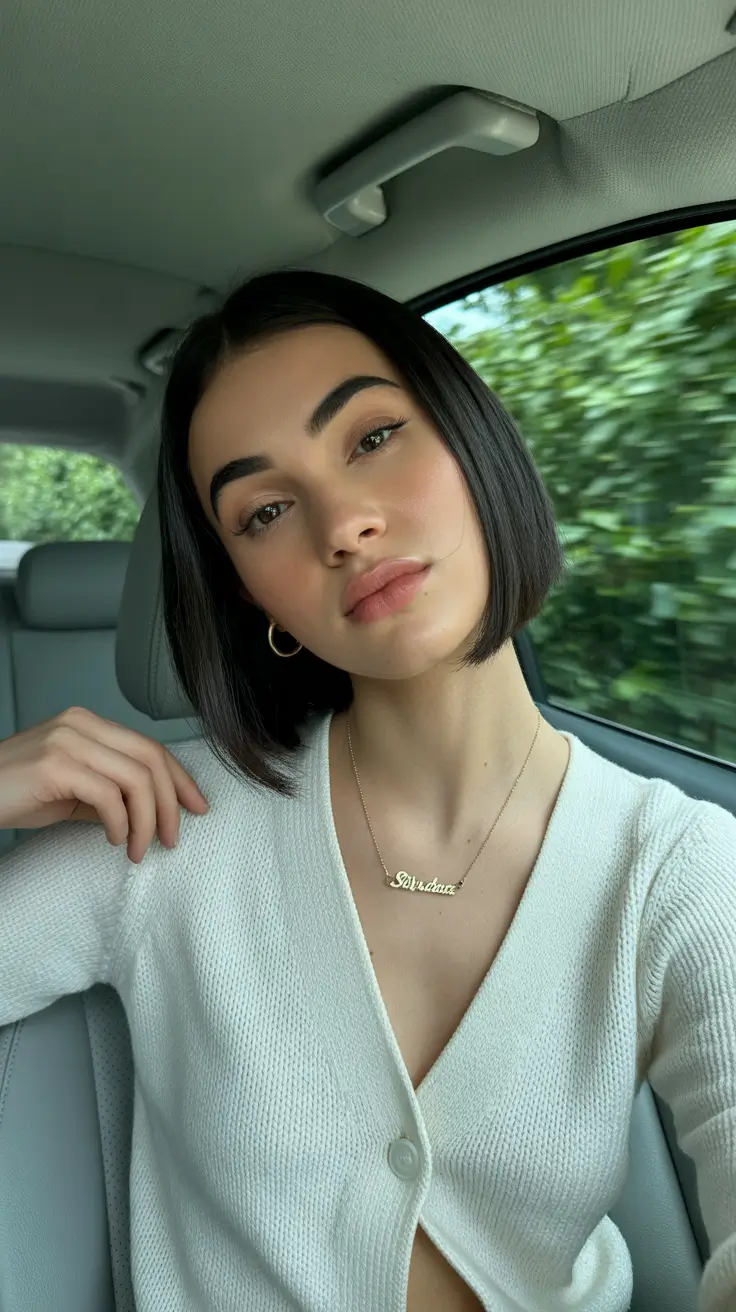 Easy hairstyles for women 2026 Soft-Cut Minimalist Bob With Quiet Luxury Polish