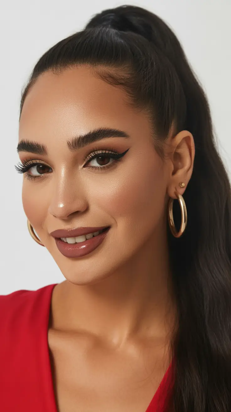 Easy hairstyles for women 2026 High Polished Ponytail With Sleek Lift