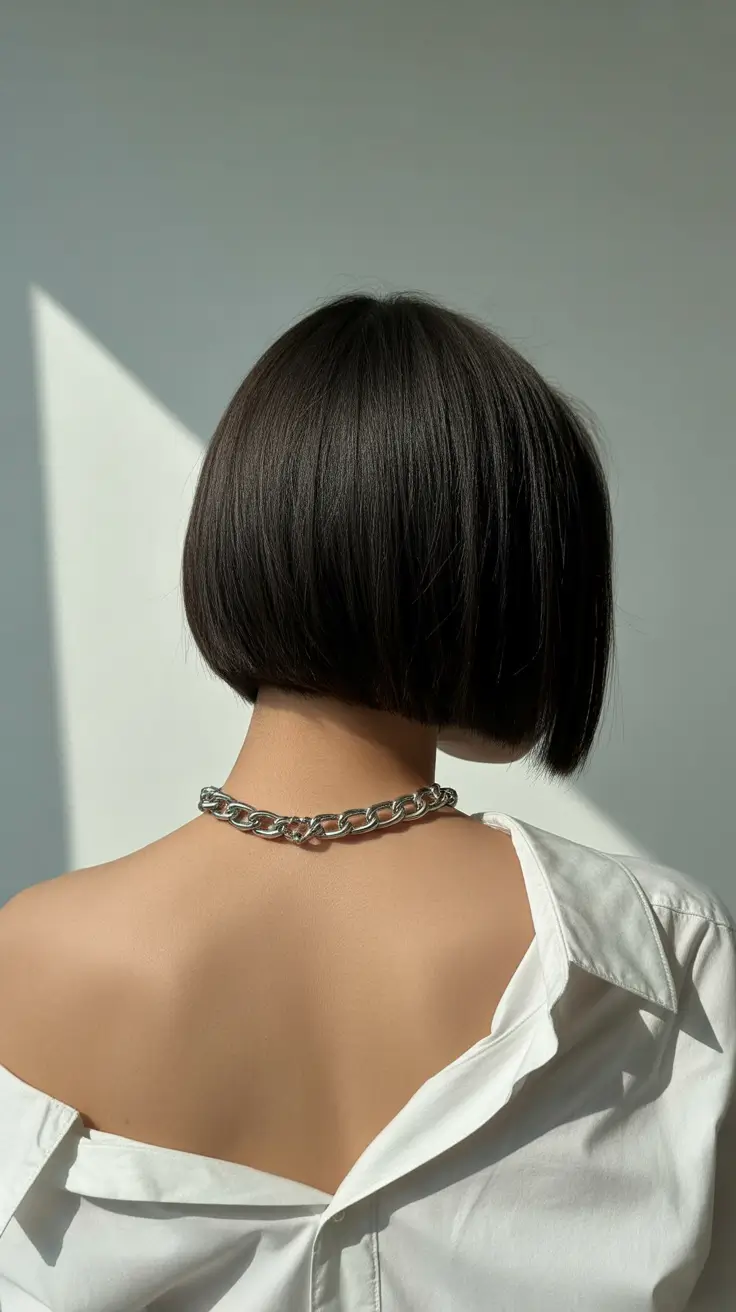 Easy hairstyles for women 2026 Sculpted Micro-Bob With Architectural Precision