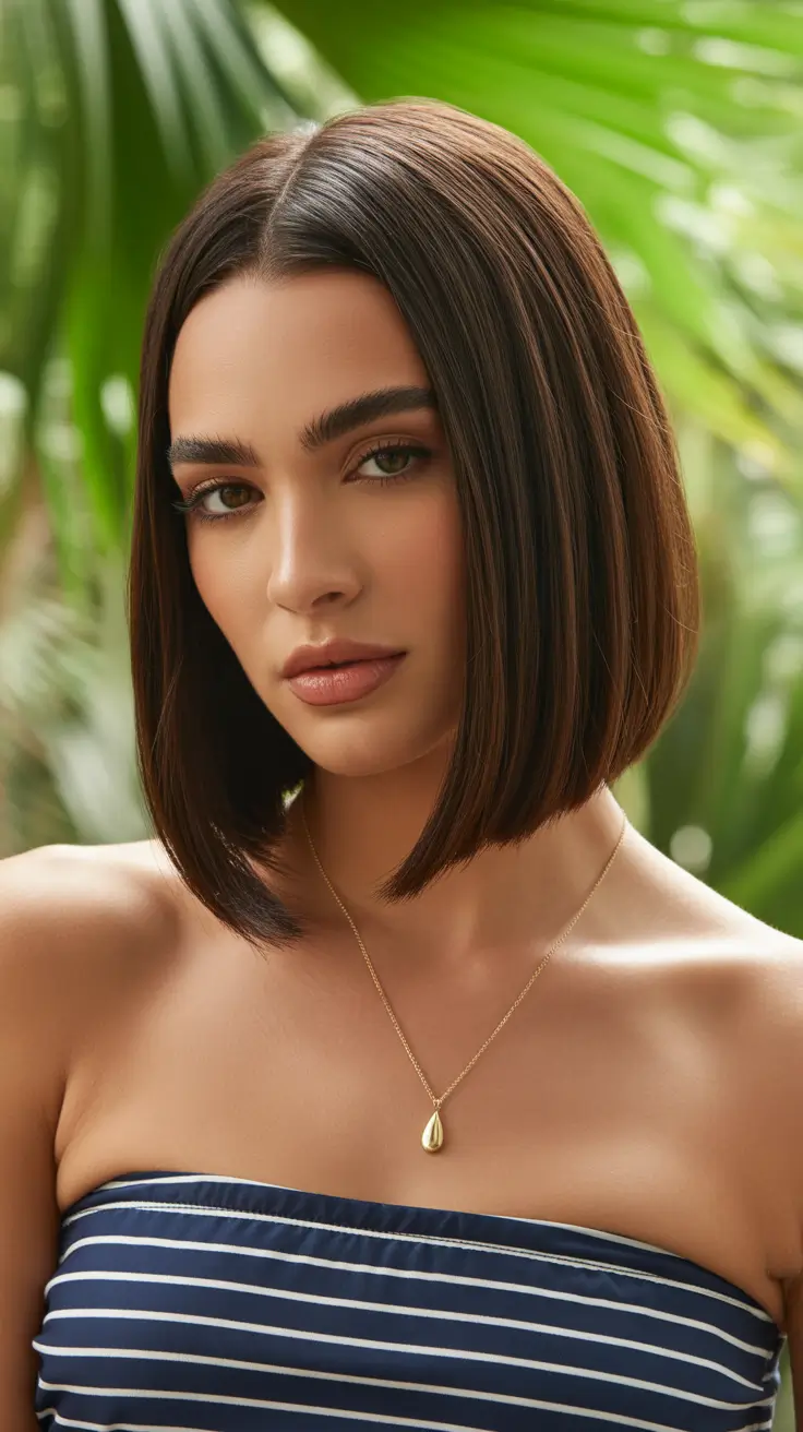 haircut ideas for medium hair 2026 summer sleek bob