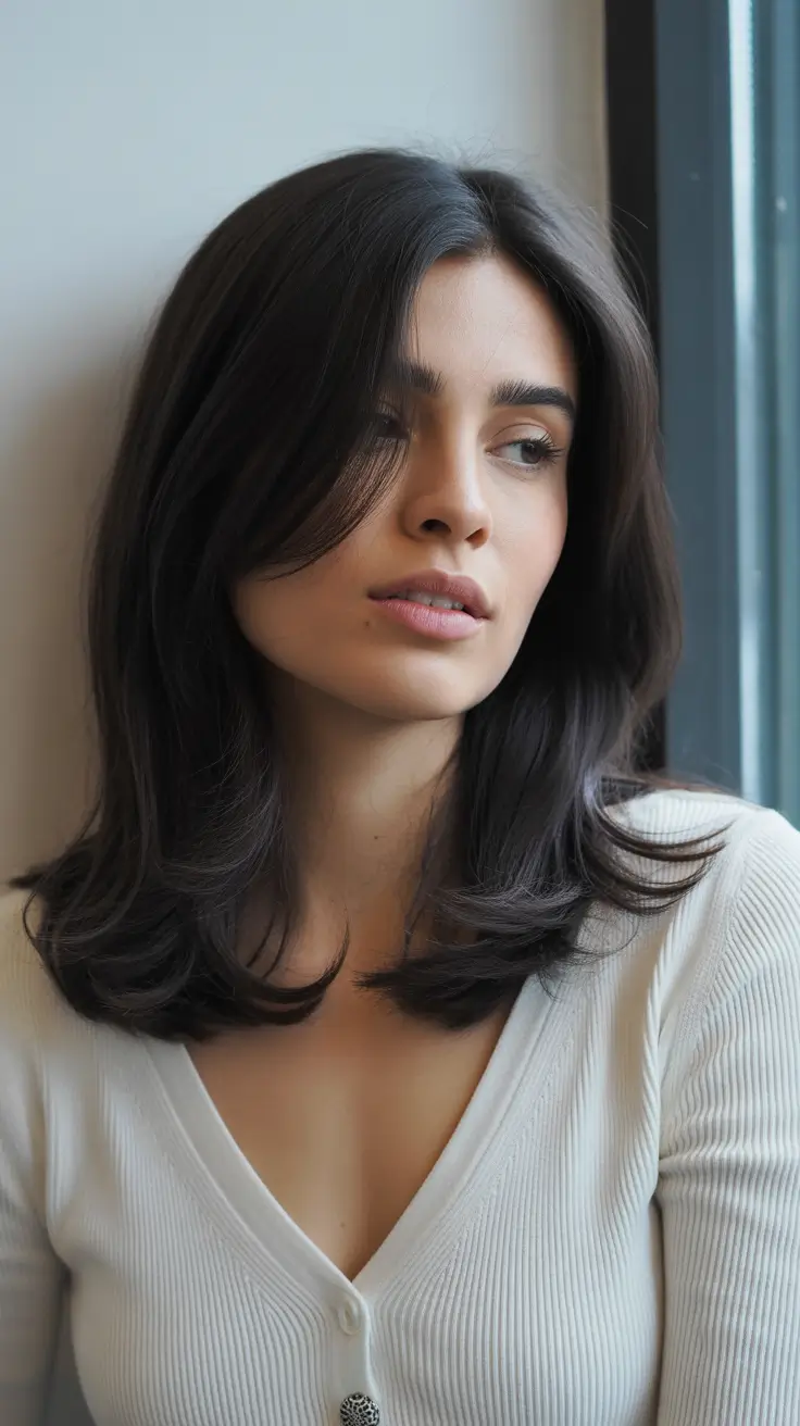 haircut ideas for medium hair 2026 soft layered blowout