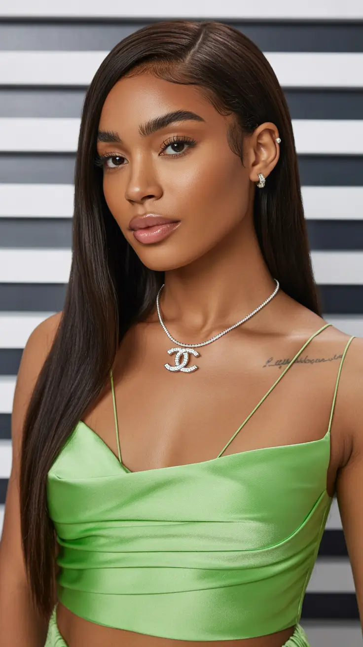 haircut ideas for medium hair 2026 ultra straight gloss side part