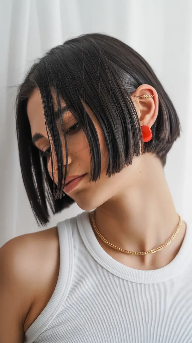 Modern choppy bob cuts 2026 Sleek Micro Choppy Bob With Graphic Ends