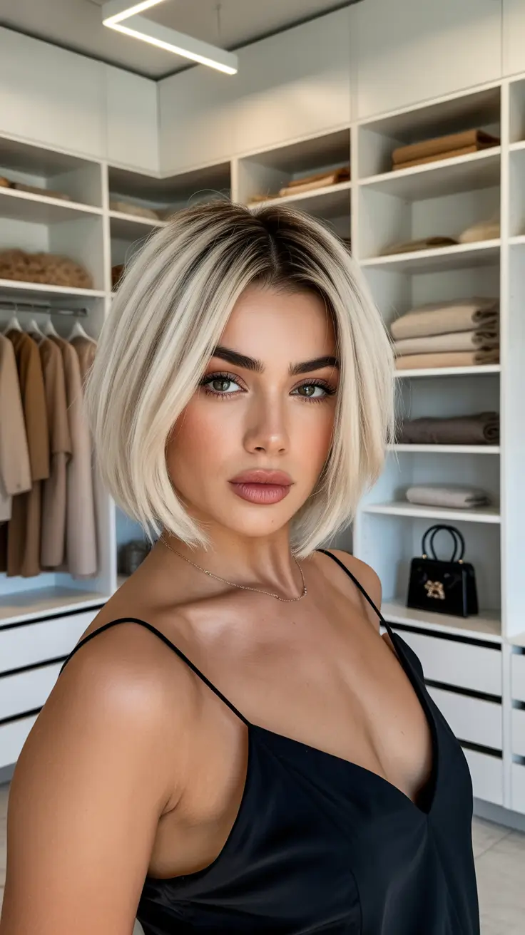 Modern choppy bob cuts 2026 Soft Blonde Choppy Bob With Lived In Movement