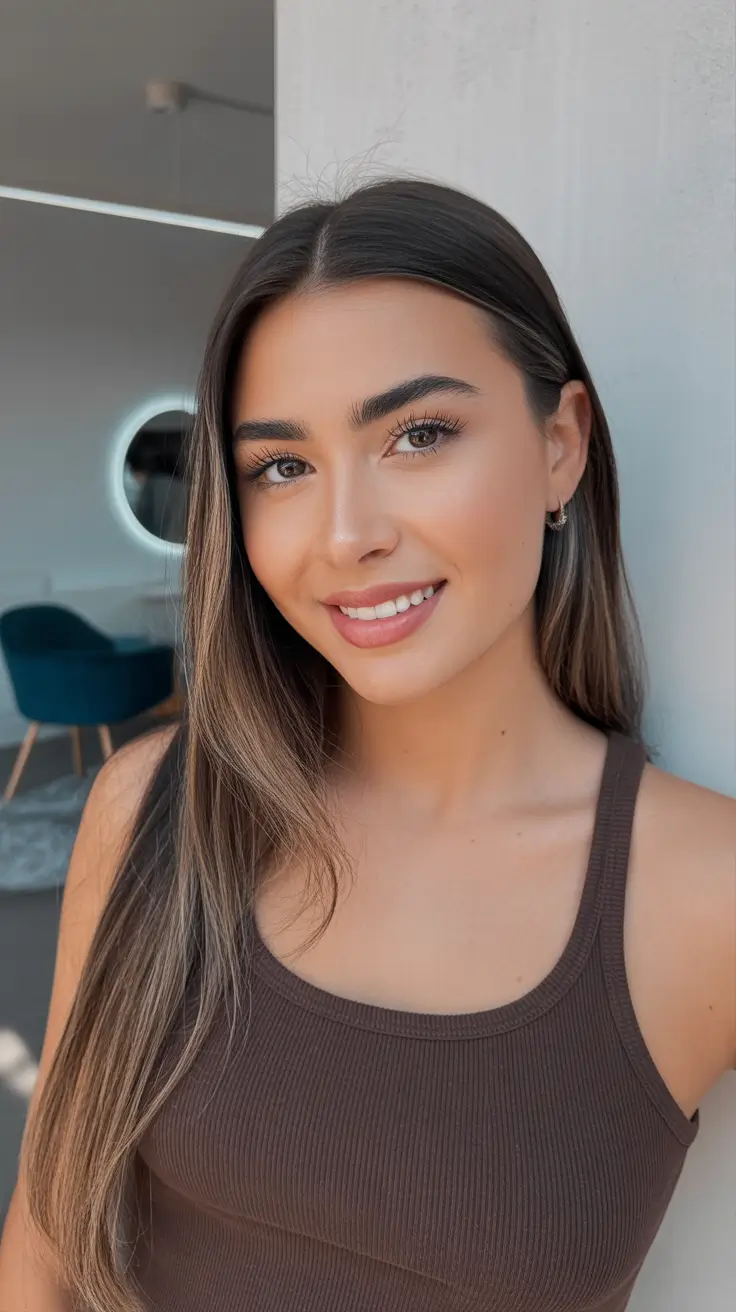 Spring Hair Color Ideas 2026 Clear Light Brunette