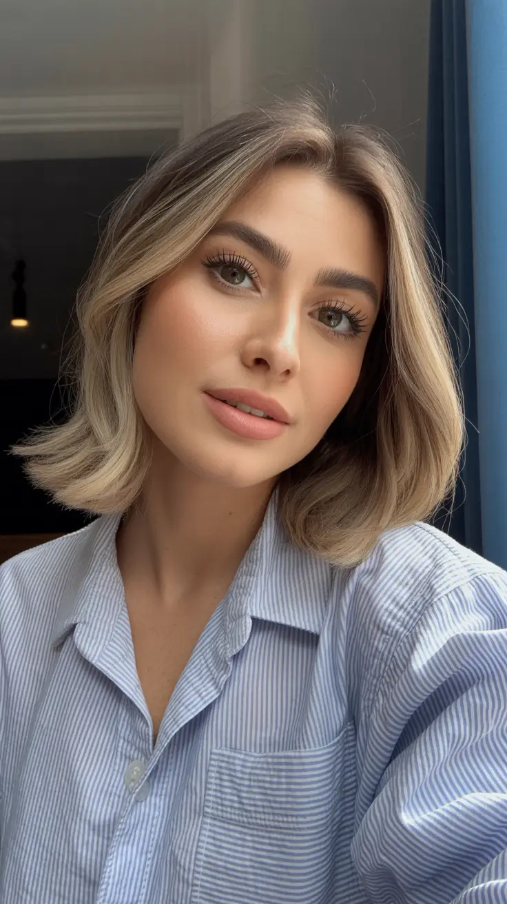 Spring Hair Color Ideas 2026 Soft Beige Blonde Bob