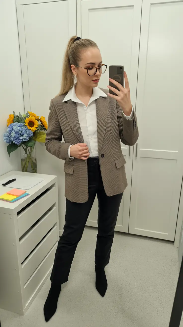 Spring Outfits for women 2026 Timeless Neutral Layers for a Classy Workday Aesthetic