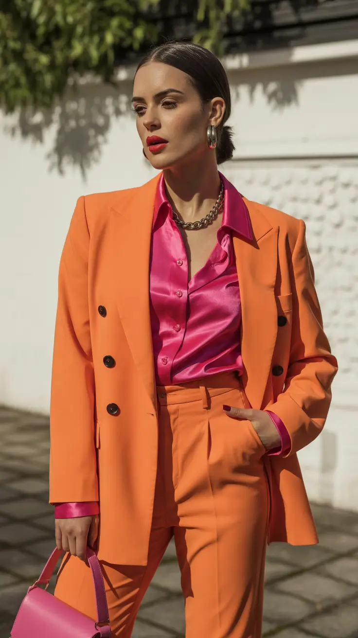 Spring work outfits 2026 Bold Citrus Power Suit Energy