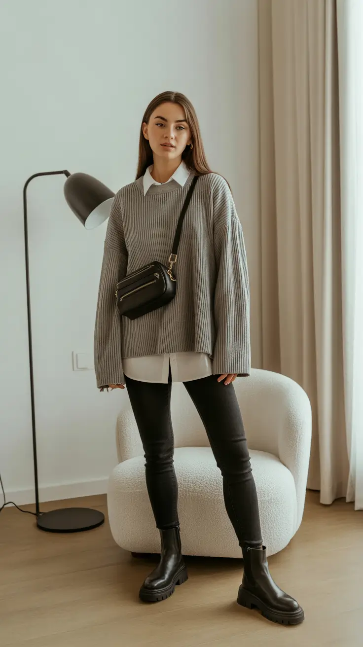 Spring work outfits 2026 Soft Knit Layers for Casual Spring Office Comfort