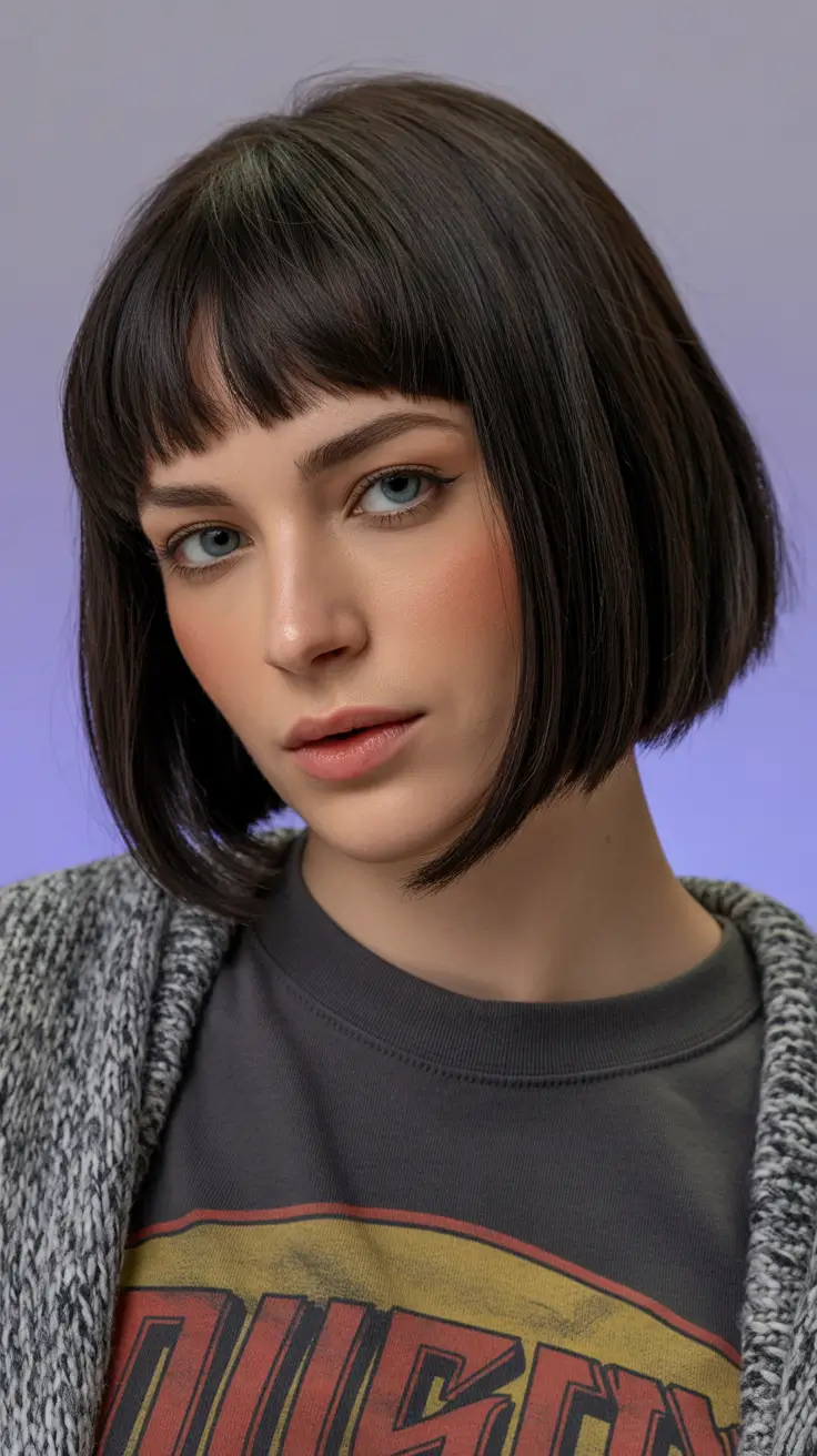Stylish bob cuts for women 2026 Soft Micro Fringe French Bob