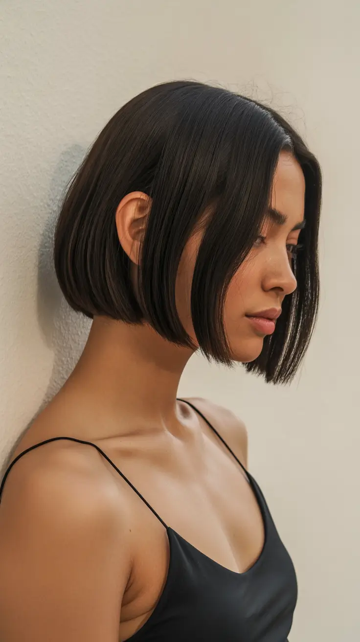 Stylish bob cuts for women 2026 Minimalist Silk-Line Bob