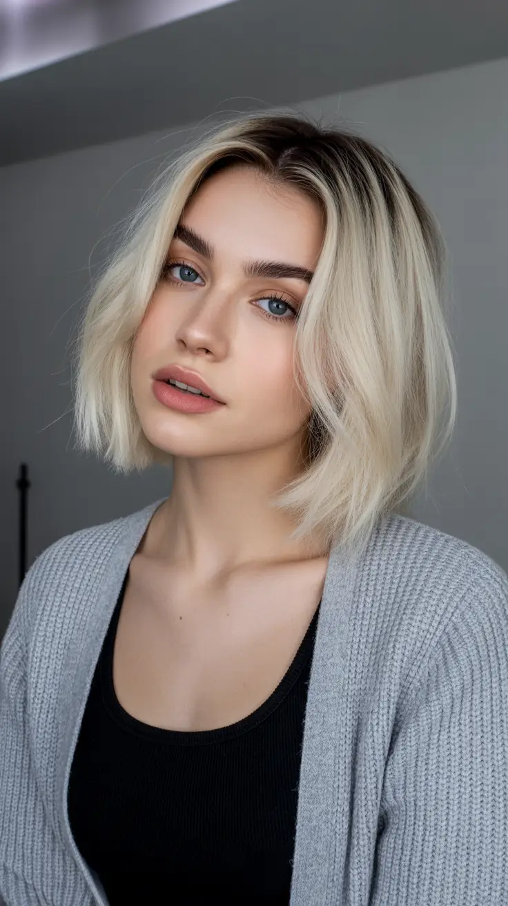 Stylish bob cuts for women 2026 Soft Vanilla Blonde Breezy Bob