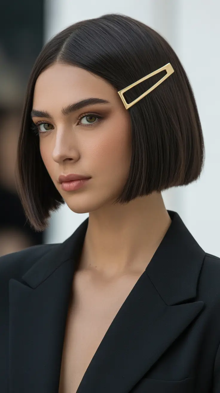 Stylish bob cuts for women 2026 Minimalist Luxe Clip-Set Bob