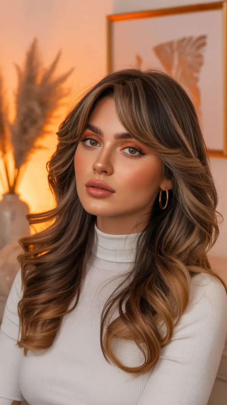 Stylish hair ideas 2026 Layered Curtain Bangs Revival