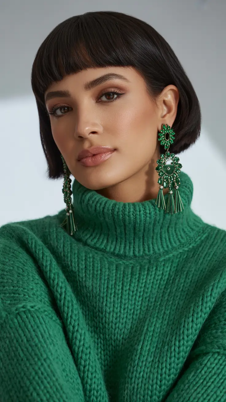 Stylish hair ideas 2026 French Bob With Blunt Bangs