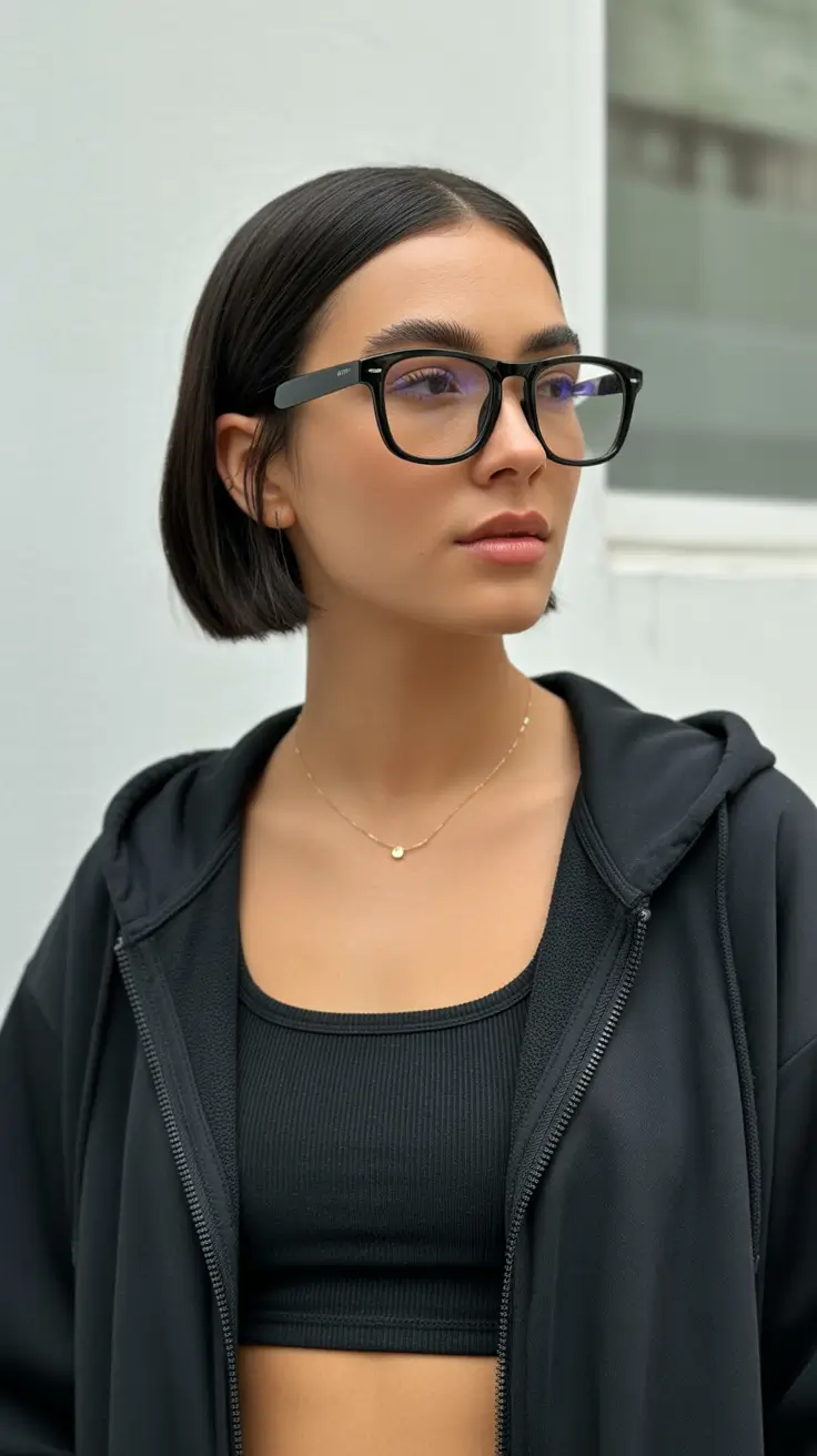 Stylish short haircuts 2026 Polished Short Bob with Sleek Simplicity