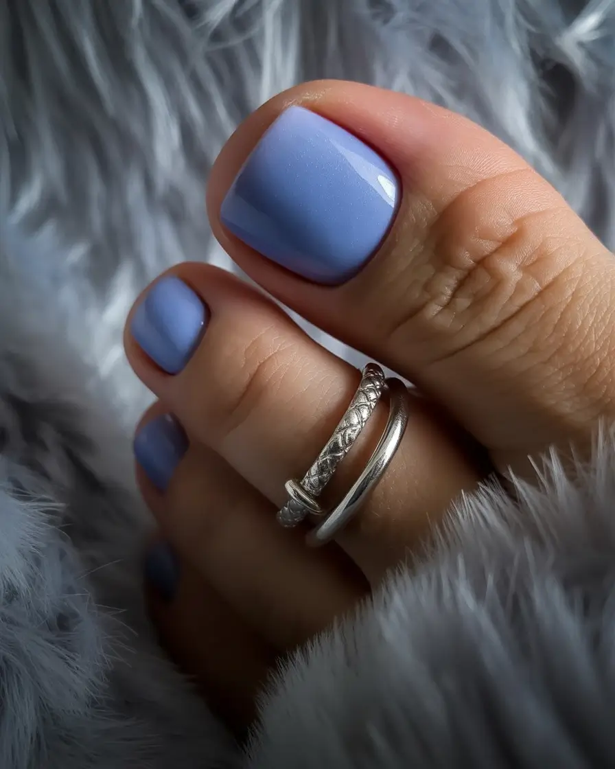 trending pedicure colors 2026 Soft Lavender Calm for a Classy Summer Reset
