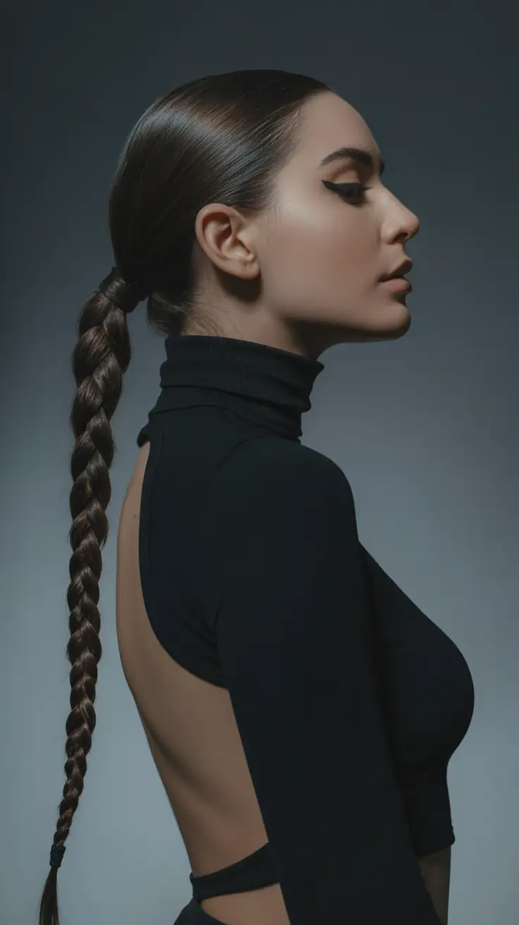 Trendy braid hairstyle ideas 2026 Minimalist Bubble Braid Sophistication