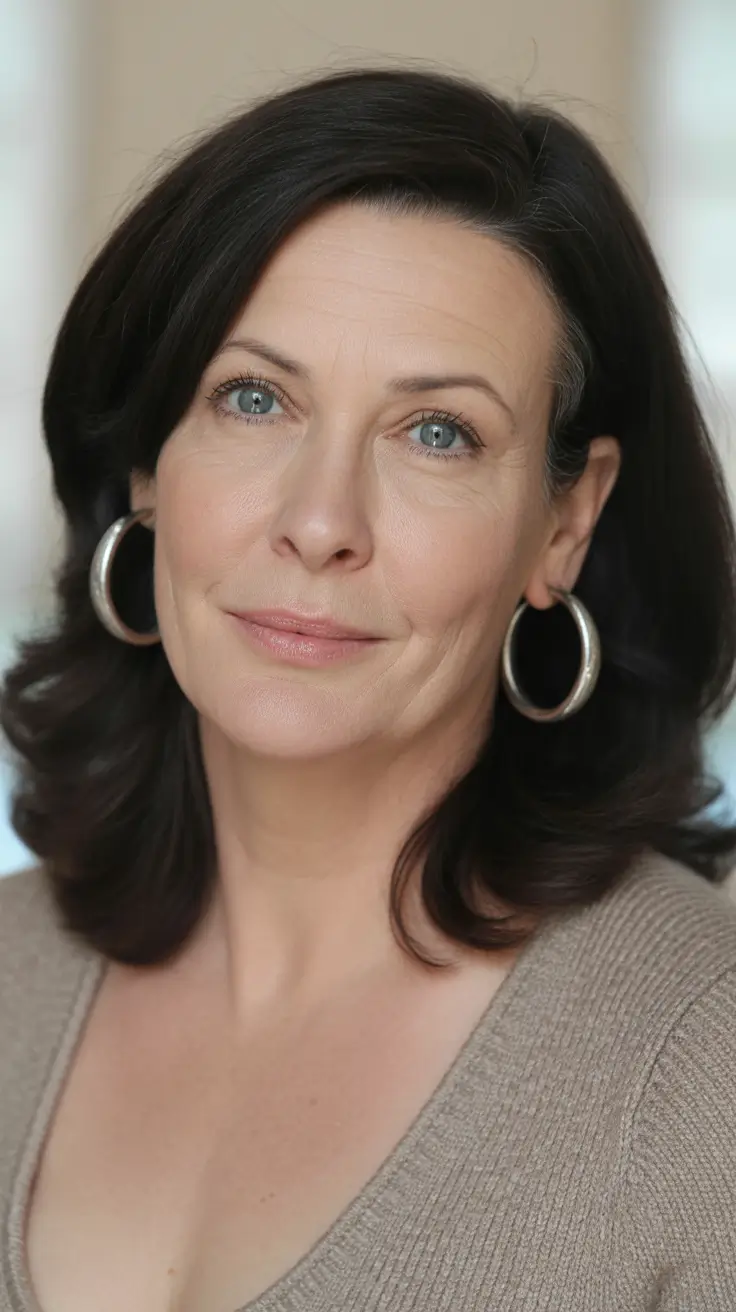 Trendy haircuts for women over 50 2026 Elegant Shoulder-Length Layers for Natural Movement