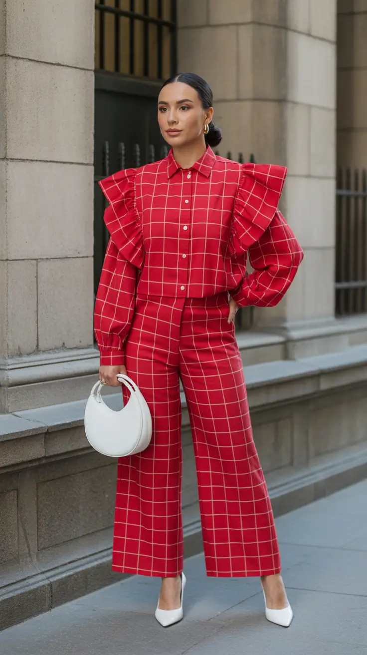 capsule wardrobe for spring 2026 Red Geometry for Confident Spring Structure