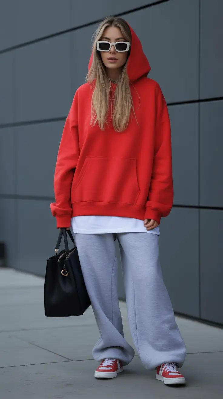 capsule wardrobe for spring 2026 Red Streetwear Ease for Bold Spring Off-Duty Days