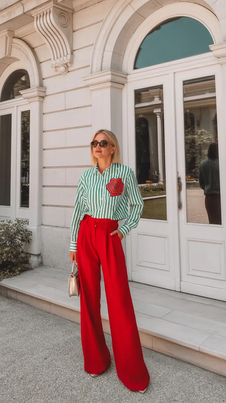 capsule wardrobe for spring 2026 Playful Stripes and Confident Red