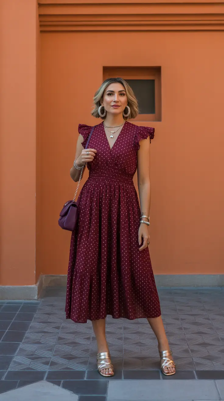 capsule wardrobe for spring 2026 Warm Burgundy Ease for Everyday Elegance