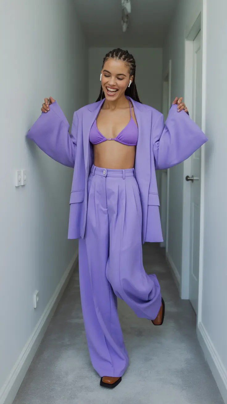 capsule wardrobe for spring 2026 Lavender Power Modern Suiting