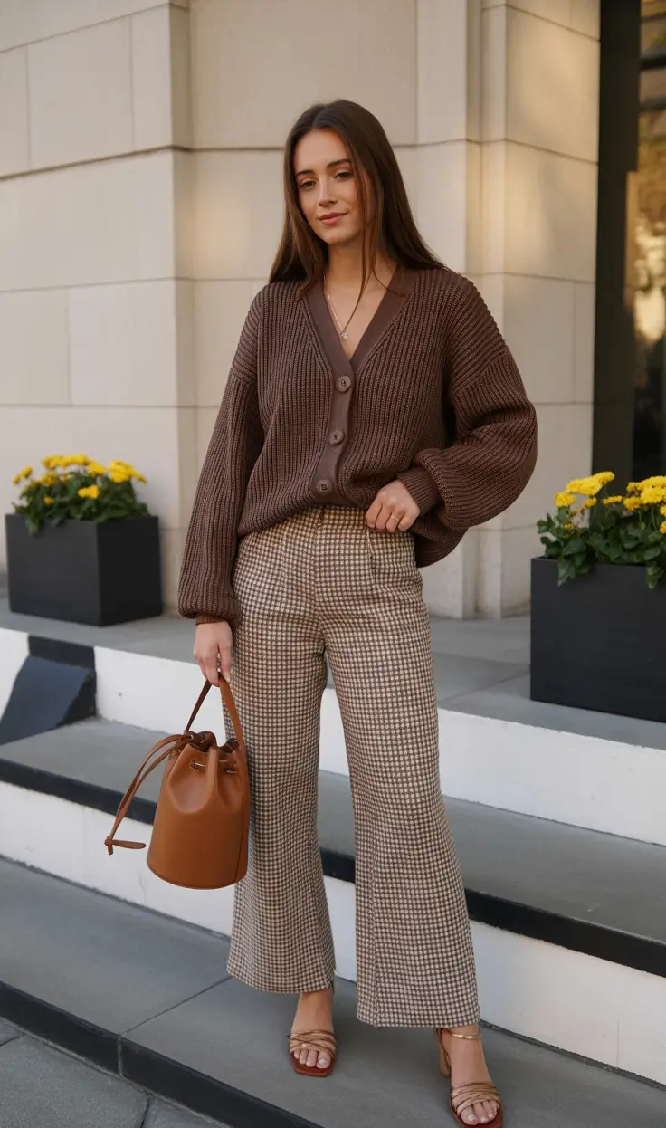 cozy spring wardrobe additions 2026 Warm Browns and Cozy Knits for Deep Autumn Tones