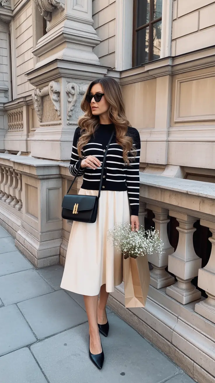 cute cardigan spring outfits 2026 Chic Parisian Lines