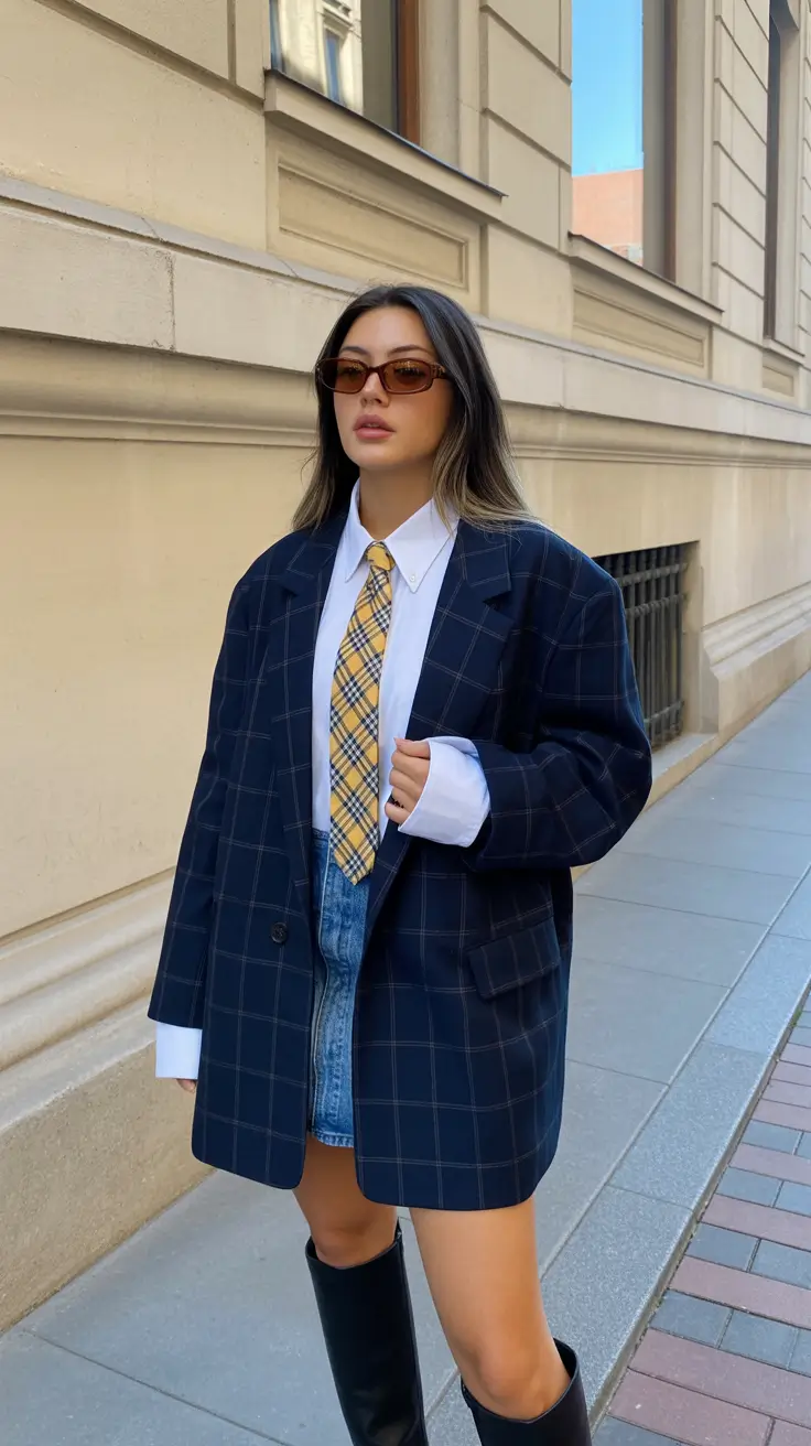 feminine spring workwear 2026 Preppy Layers With a Playful Twist