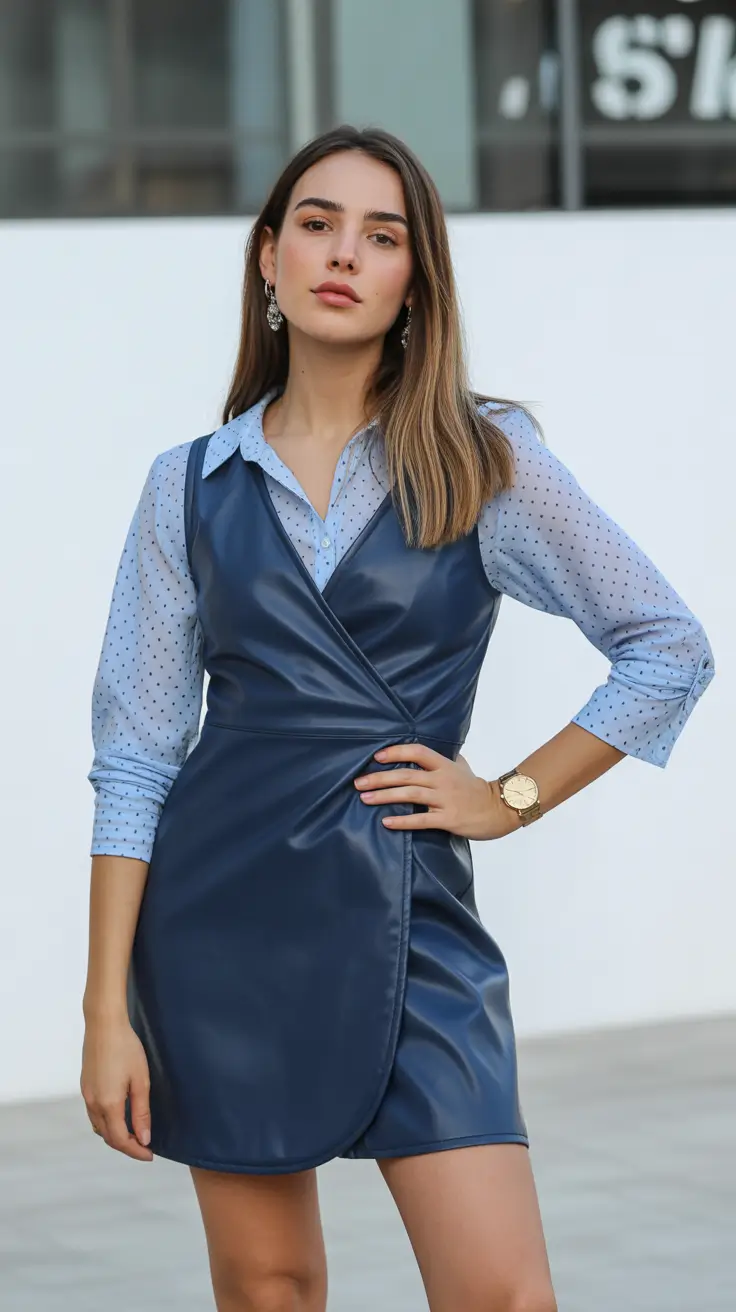 minimalist old money spring outfits 2026 Midnight Blues with Structured Feminine Layers