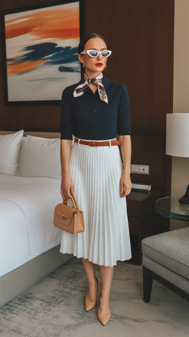 minimalist old money spring outfits 2026 Retro Grace with Modern Spring Elegance