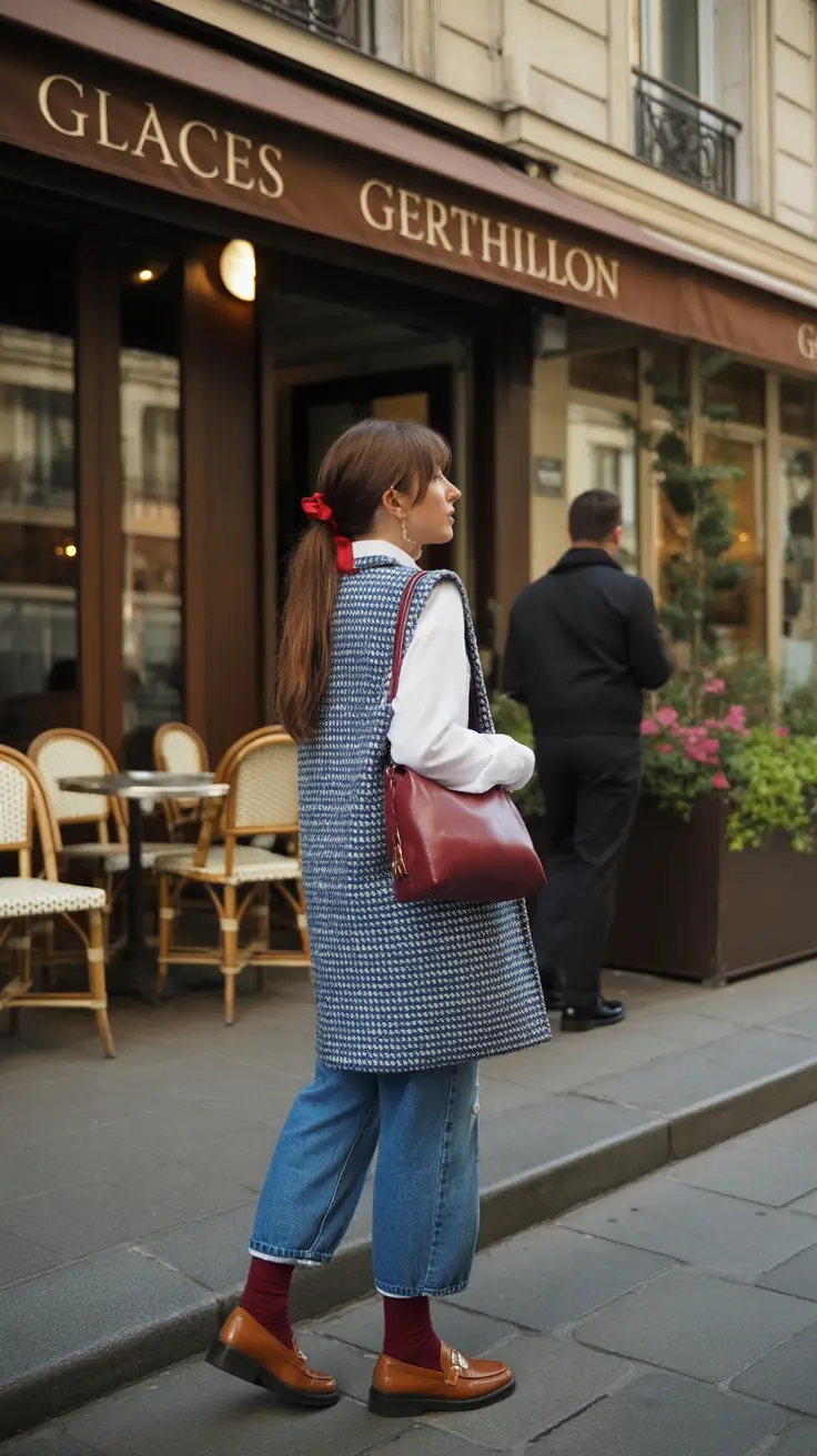 modern early spring outfits 2026 Parisian Layers With Vintage Charm