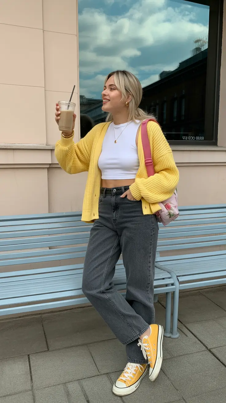 modern early spring outfits 2026 Sunny Cardigans and Everyday Ease