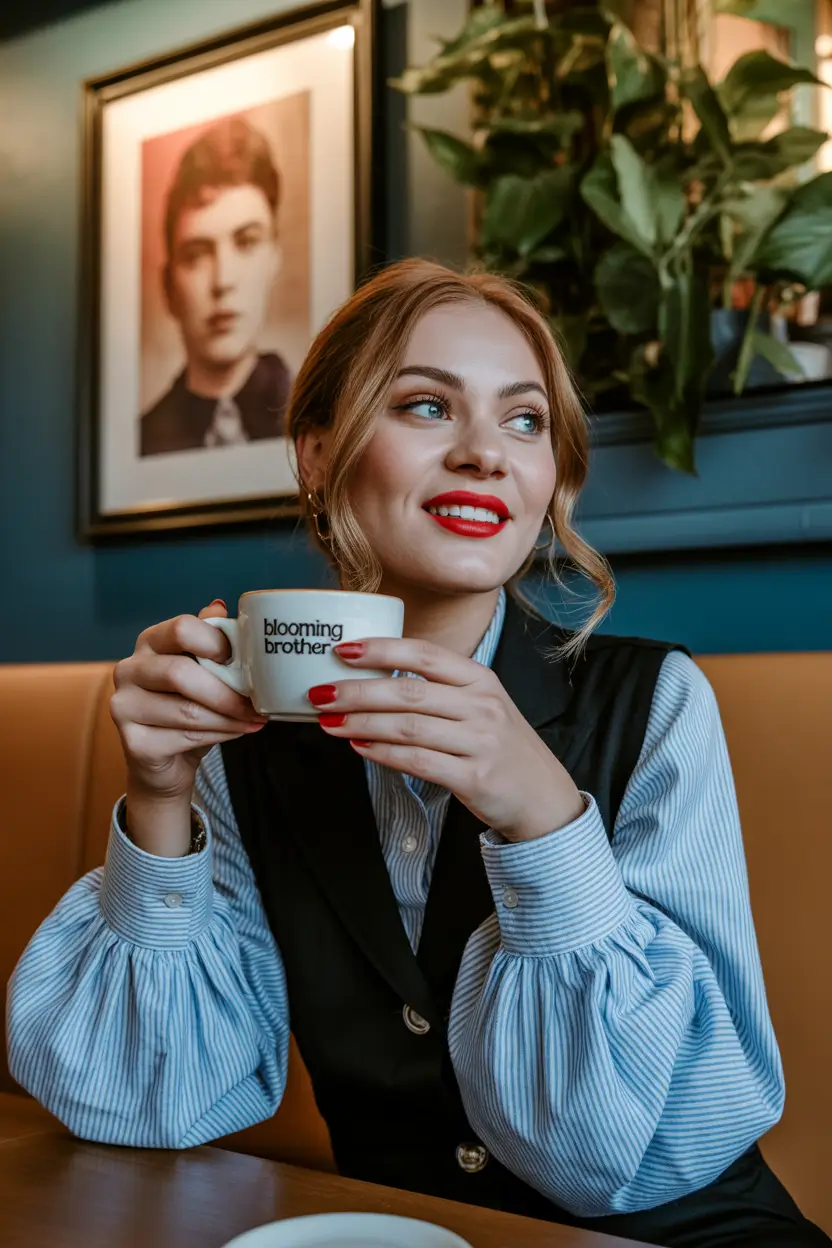 Modern spring office outfits 2026 Classic Vest Styling with Fresh Spring Elegance