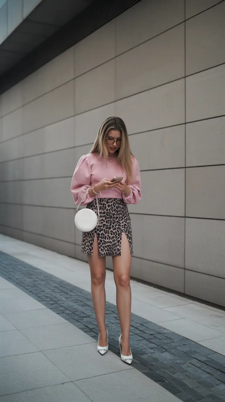 natural spring going out outfits 2026 Playful Feminine Energy with Bold Prints