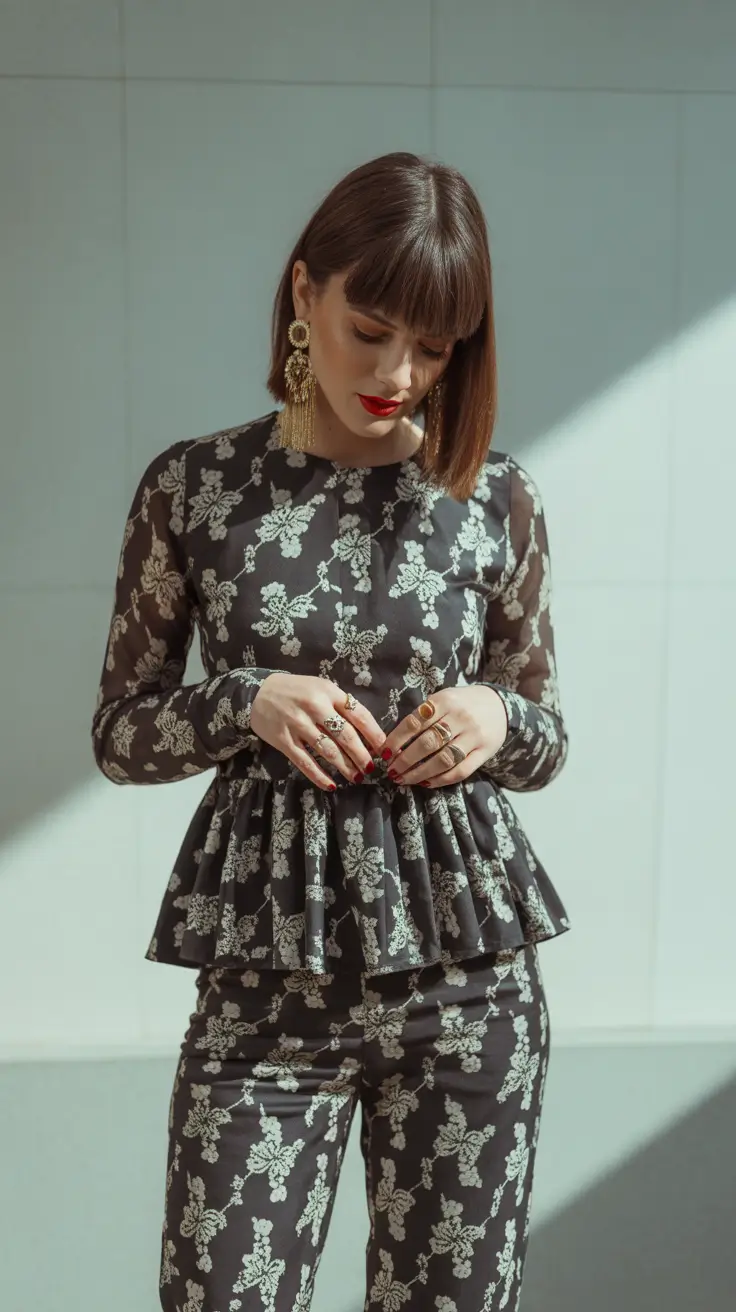 soft spring vacation outfits 2026 Dark Florals for Cooler Spring Moments