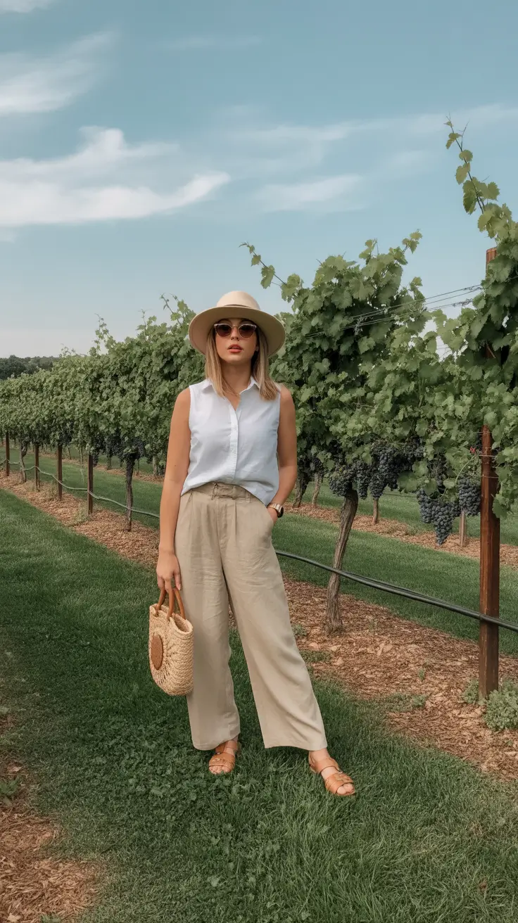 soft spring vacation outfits 2026 Natural Neutrals for Vineyard Walks & Relaxed European Escapes
