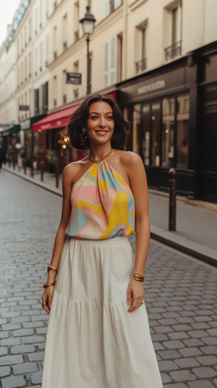 soft spring vacation outfits 2026 Soft Color Play for Romantic European Streets