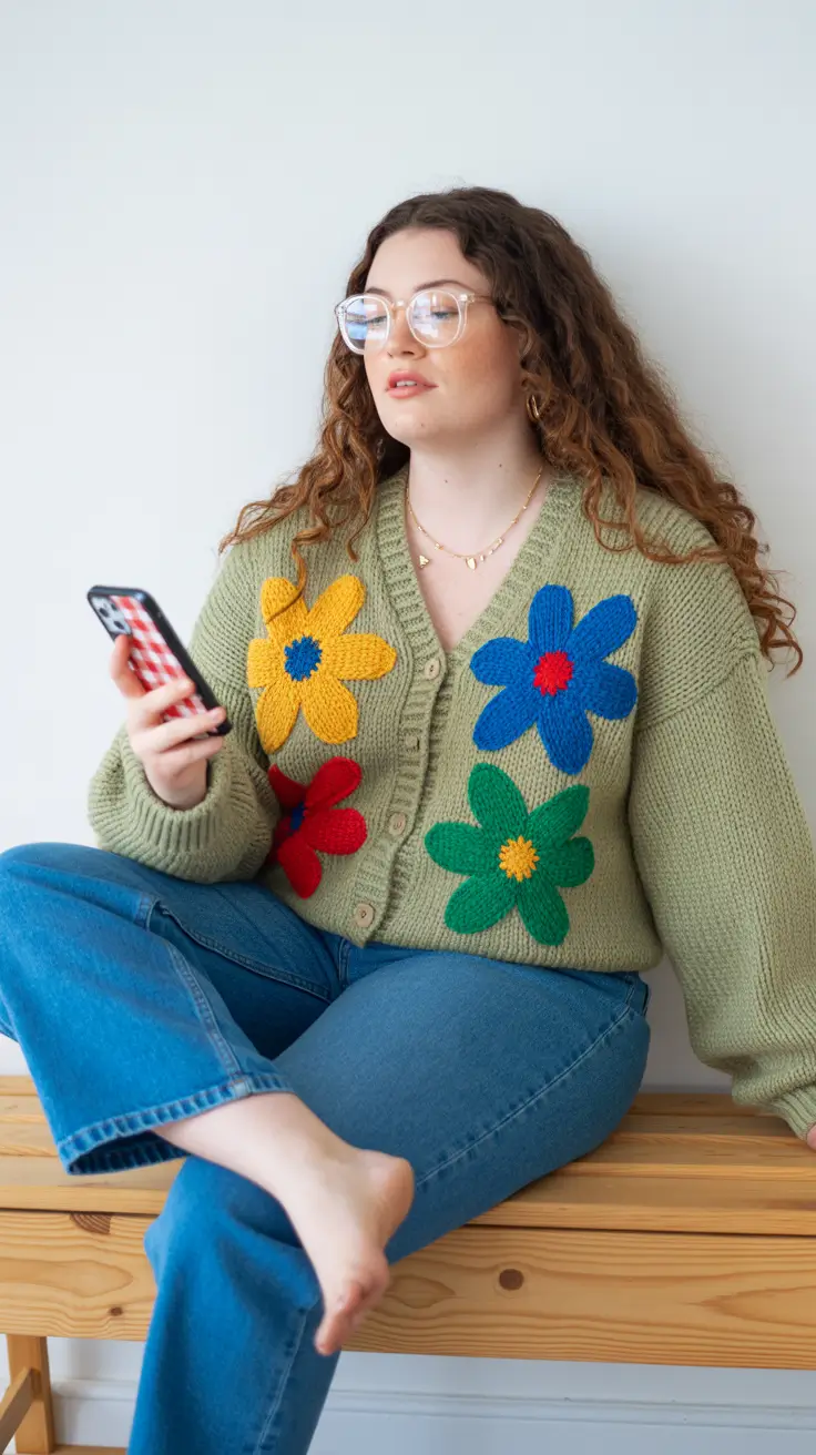 spring outfits for plus size women 2026 Retro Florals for a Playful Spring at Home