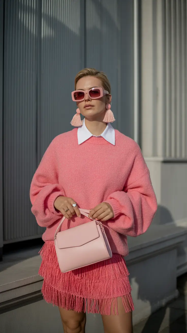 trendy chicago spring outfits 2026 Bubblegum Pastels with Playful Texture