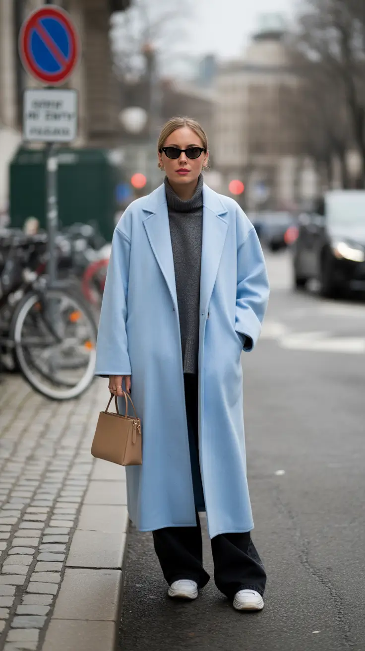 trendy chicago spring outfits 2026 Soft Pastel Layers for Moody Spring Skies