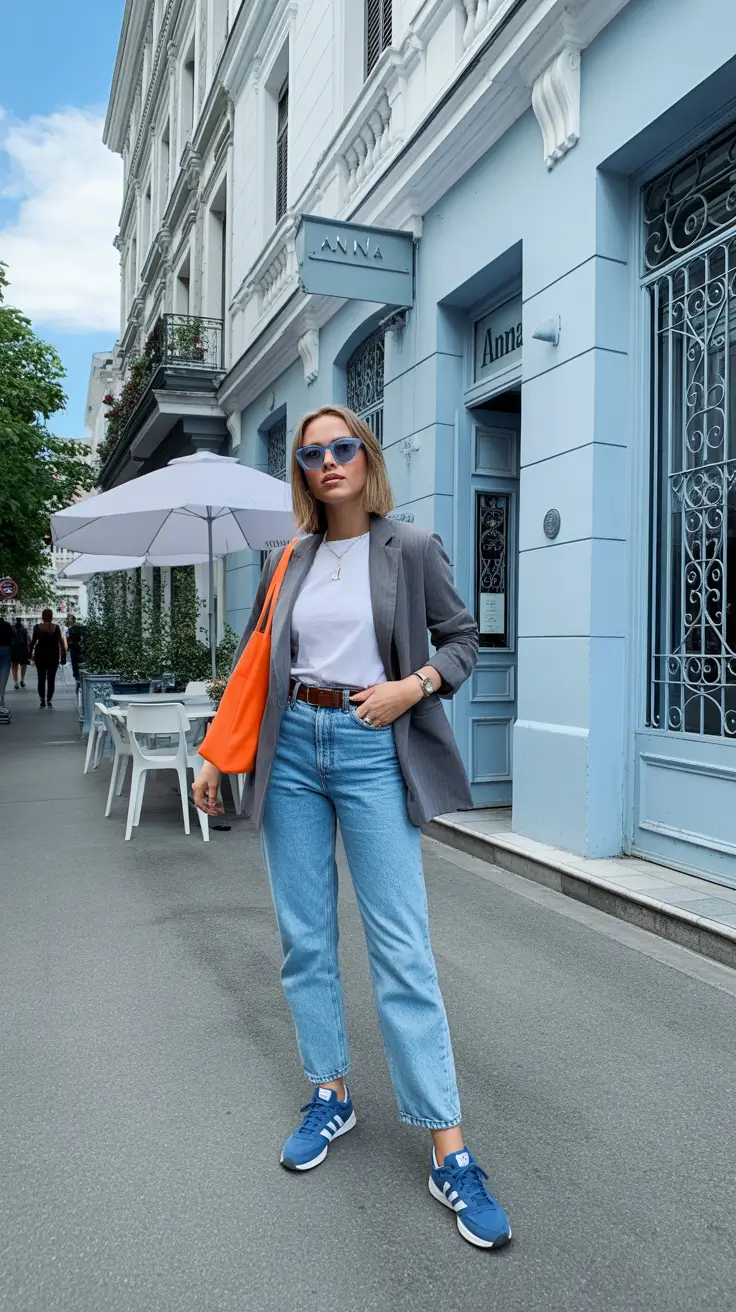 trendy chicago spring outfits 2026 Comfortable Streetwear with a Pop of Color