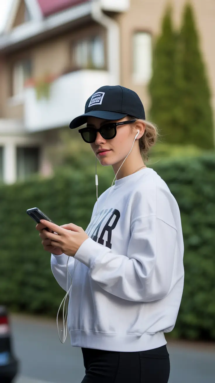 active spring sport outfits for women 2026 Monochrome-White-Black-for-Spring-Power-Walks