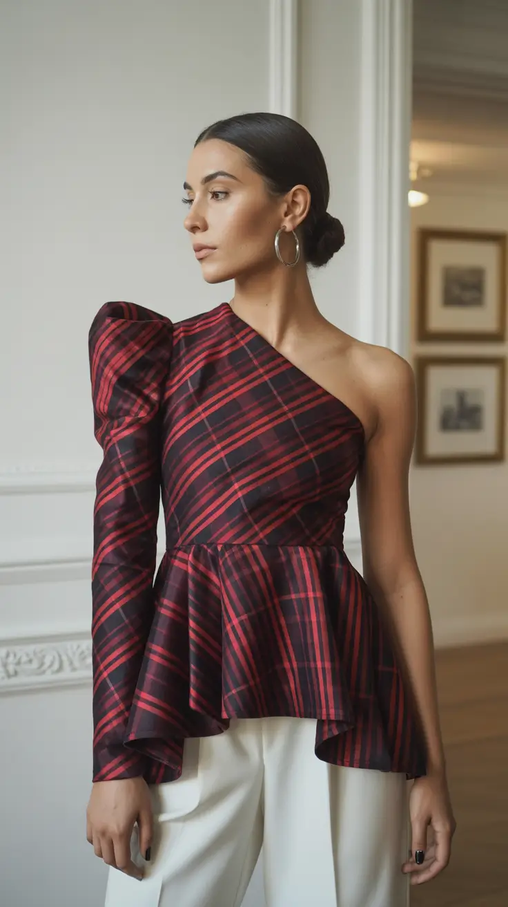 comfy spring outfits for lazy days 2026 Soft Plaid Drama for Lazy Luxe Days