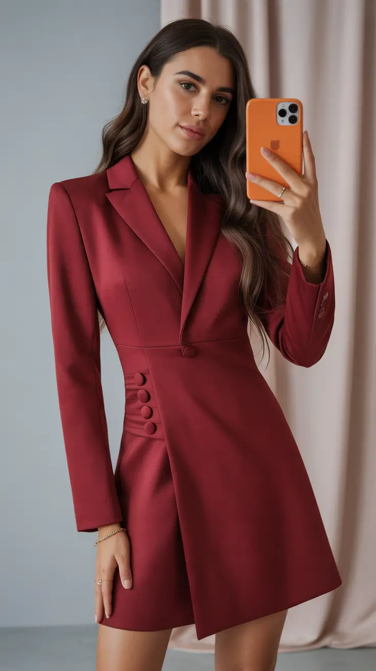 comfy spring outfits for lazy days 2026 The Blazer-Dress Twist for Simple Spring Confidence