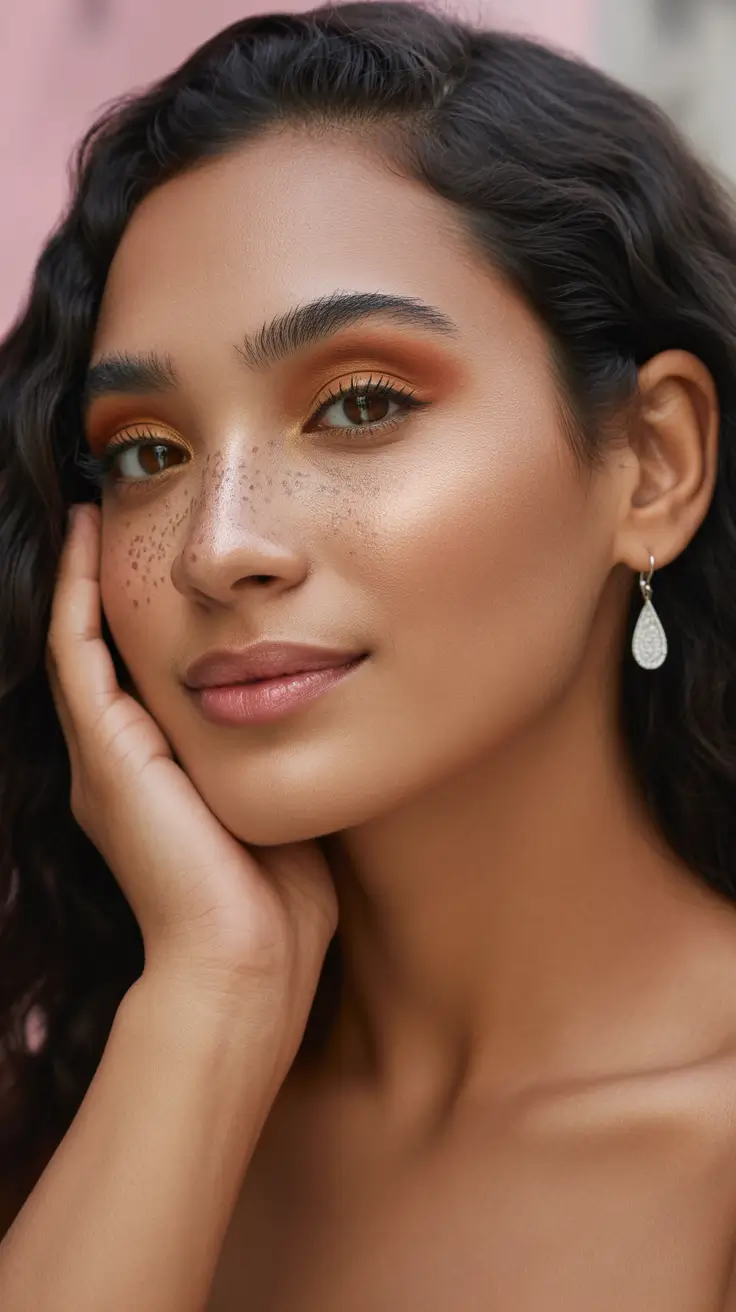 cool spring hair color for tan skin 2026 Dark Copper Red - Cool-Edged Warmth